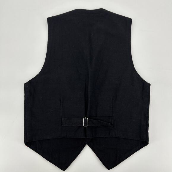 Vintage 90s Boho Vest Size M Ethnic Embroidered Woven Festival Unisex - Picture 4 of 7